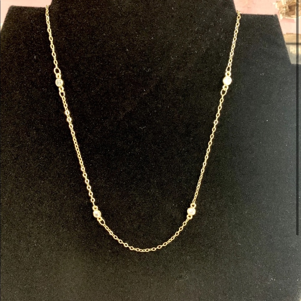 Gold Crystal Necklace